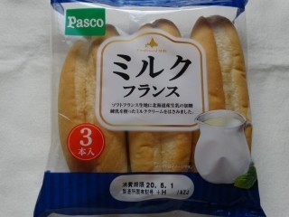 Pasco ミルクフランス 3本入 パン吉の食日記